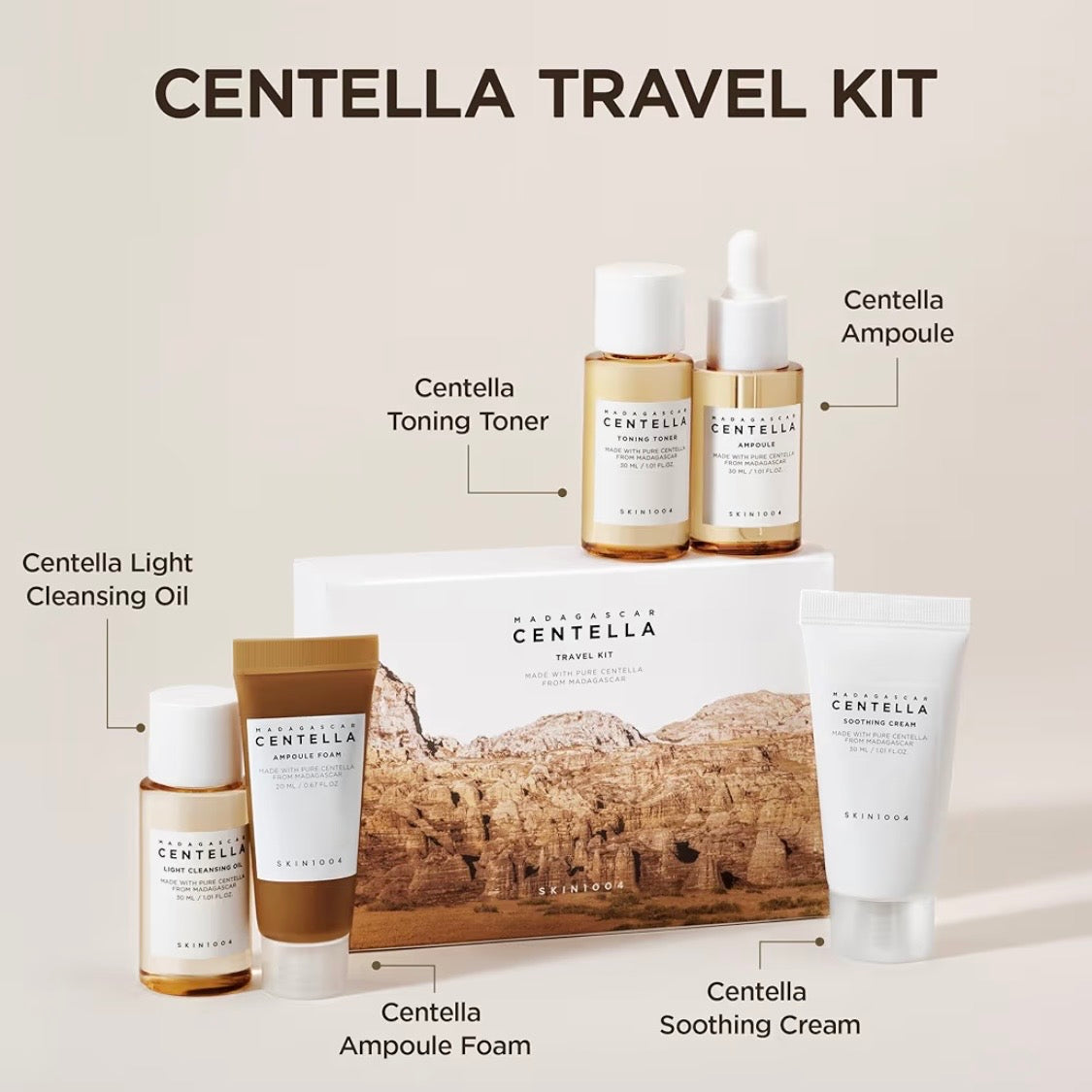 Skin1004 Madagascar Centella Travel Kit