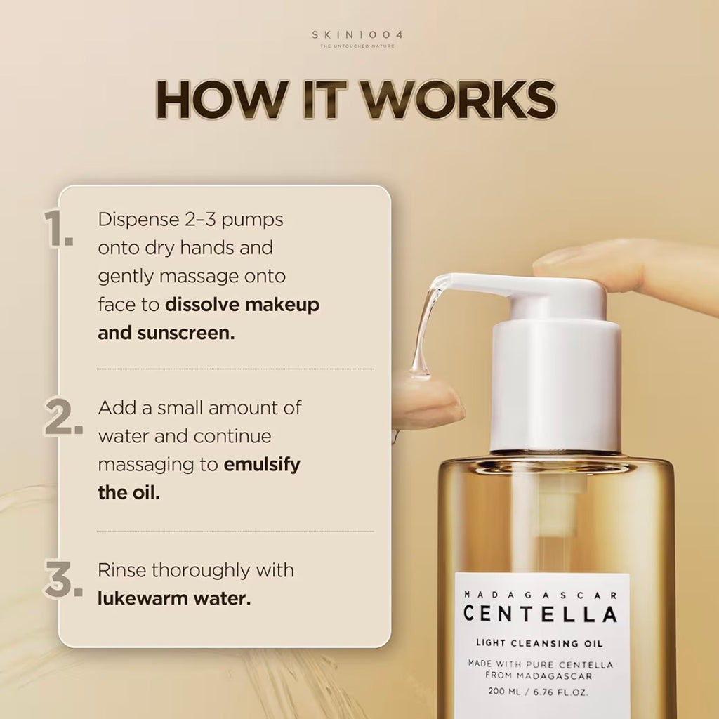 Skin1004 Madagascar Centella Light Cleansing Oil – 200 ml
