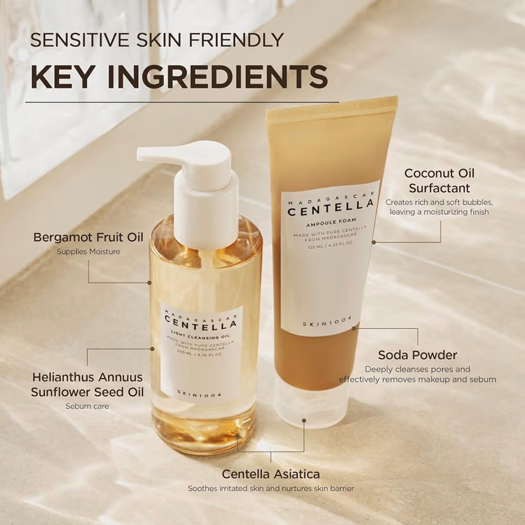 Skin1004 Madagascar Centella Double Cleansing Duo Set
