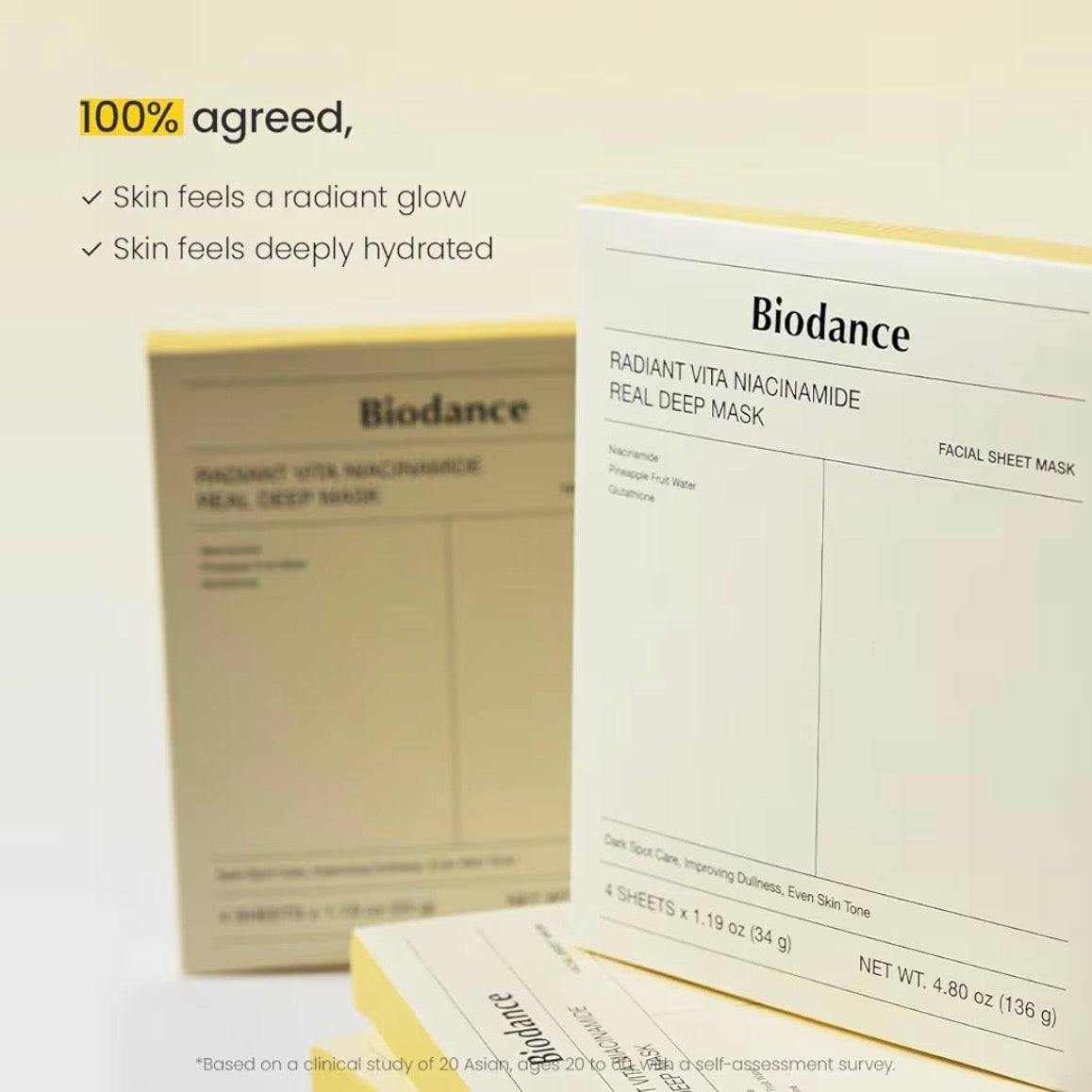 Biodance Radiant Vita Niacinamide Real Deep Mask - 01 Sheet Mask