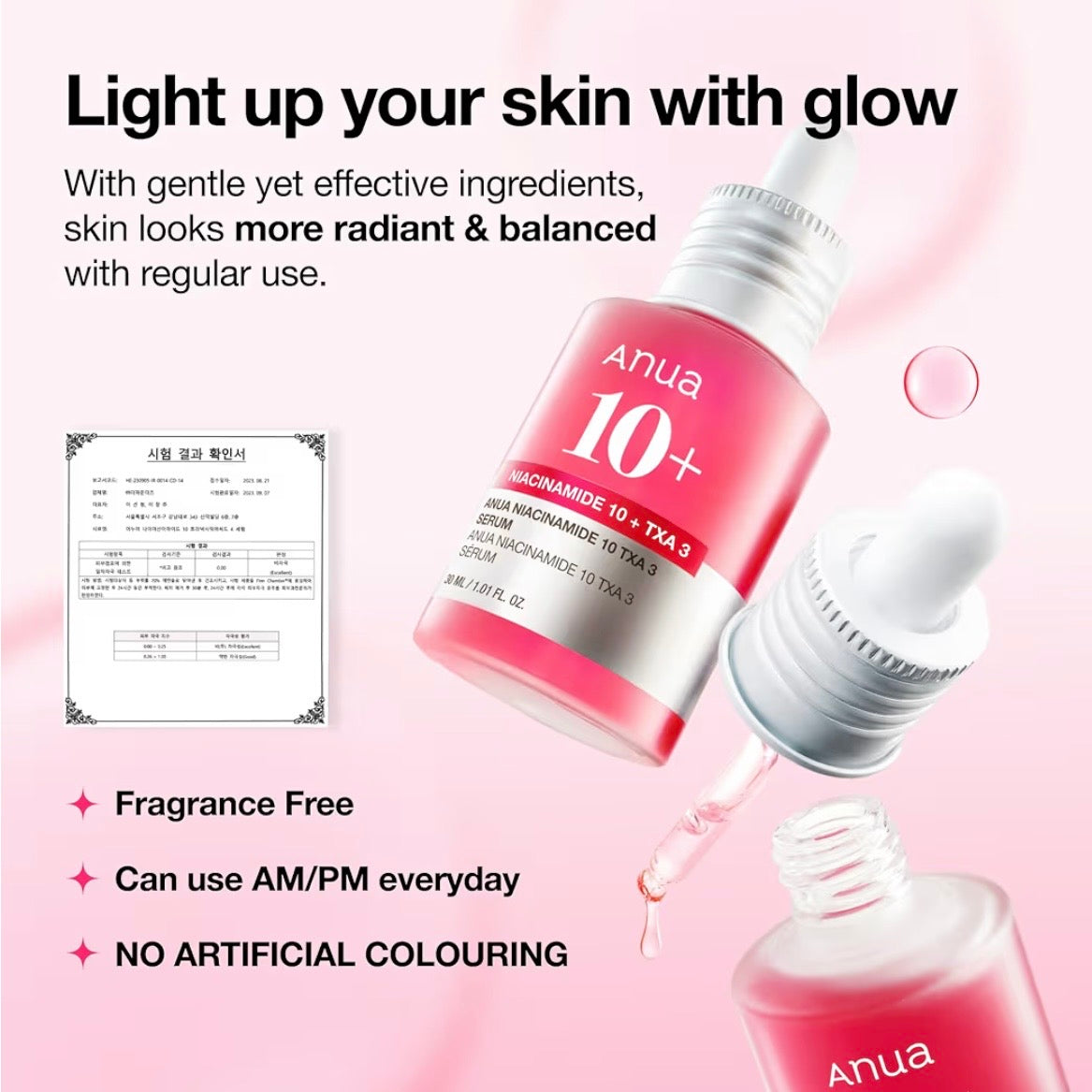 Anua Niacinamide 10% + TXA 4% Serum 30ML